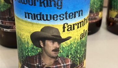 My first home brew - “Hardworking Midwestern Farmhouse Ale”