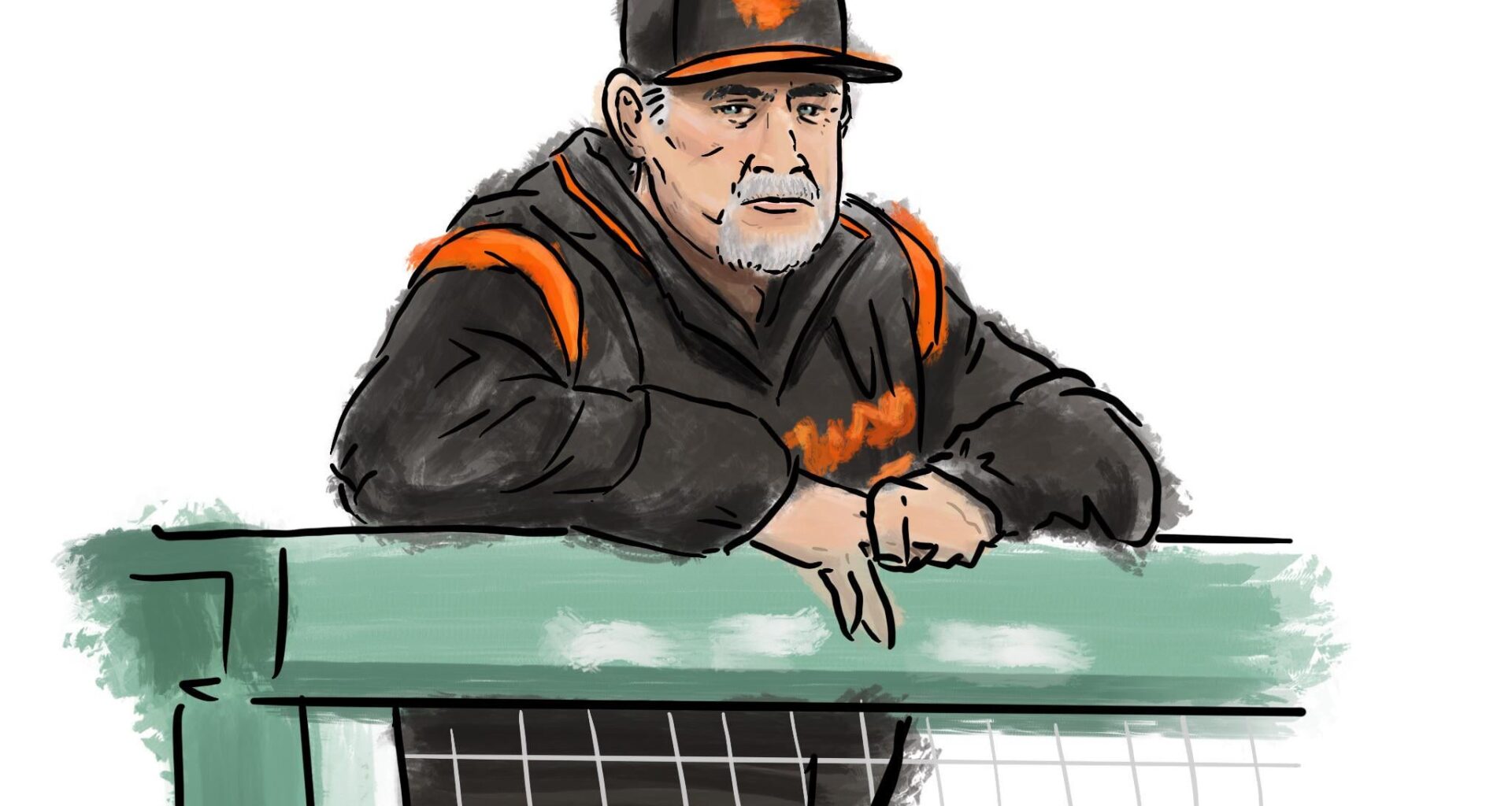 [fan Art] I drew the Giant’s new special assistant: Bruce Bochy