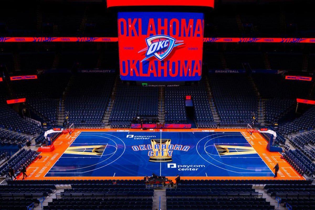 OKC Thunder NBA Cup Court