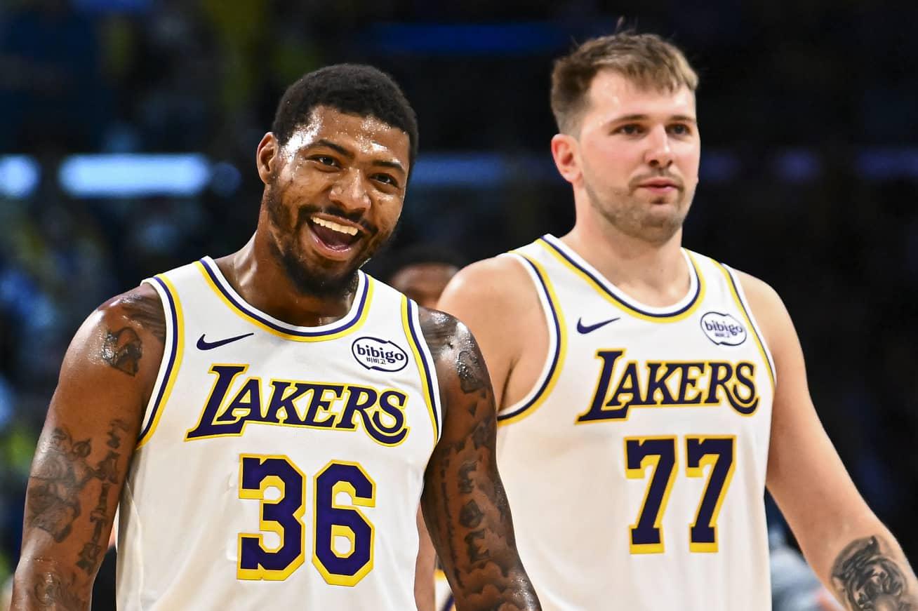 Marcus Smart on coming to the Lakers: “When my agent told me Luka called him and was very interested, I didn’t believe him at first. I’m like, ‘You’re joking. I’m a jokester, so you probably get me back for something.’ And he’s like, ‘No, I’m serious..this is real.’ And I’m like, ‘Oh wow.’