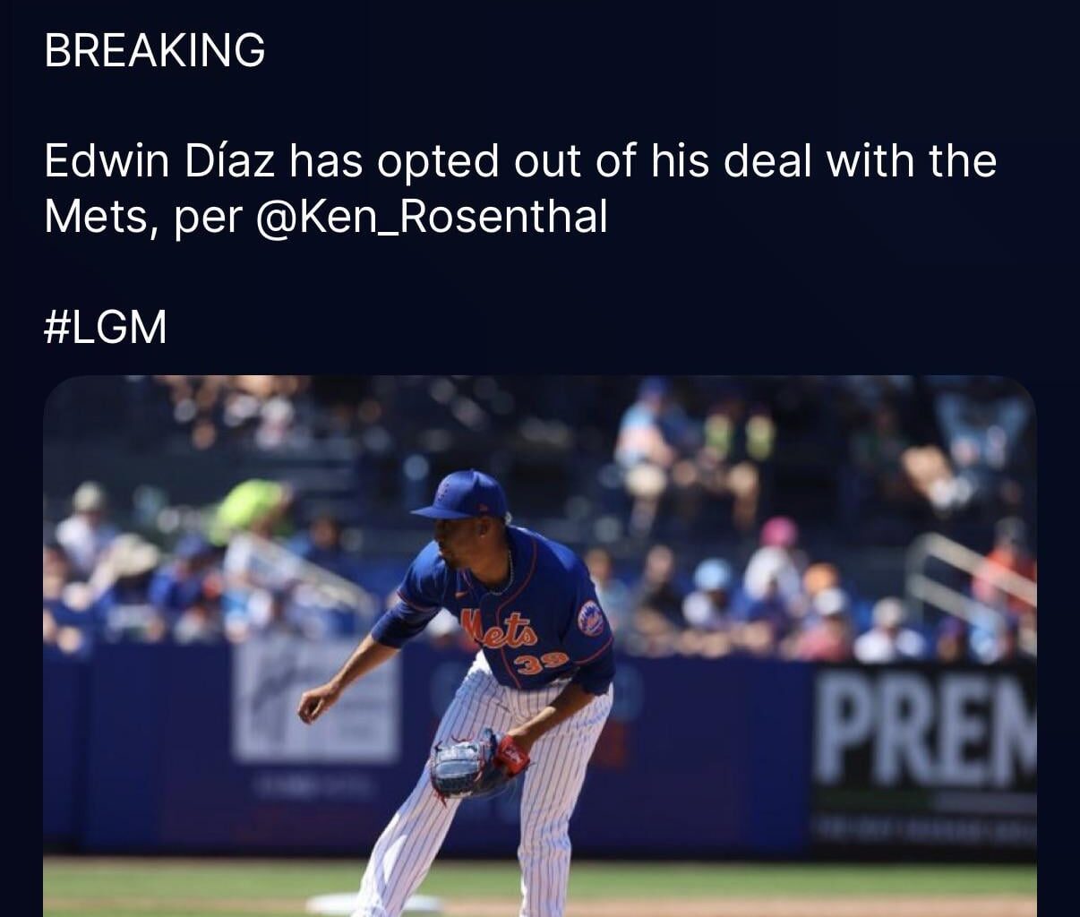 Diaz opts out