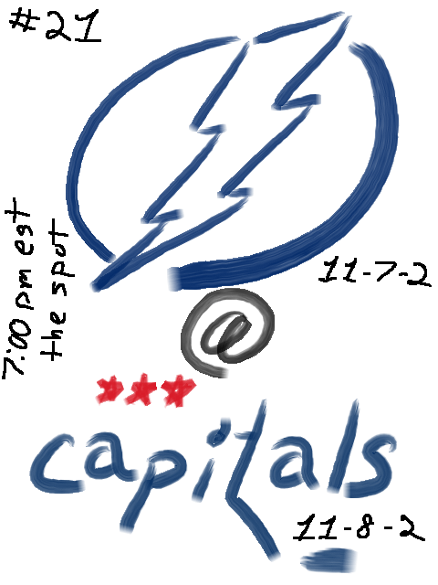 [pregame] tampa bay lightning at washington capitals - 7:00pm est- 11/22/25 - the spot - he only does it all edition