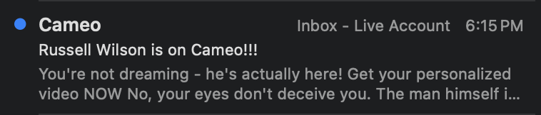 From Super Bowl Champ to Cameo Star