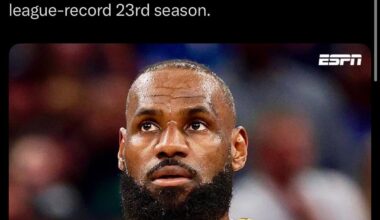 [Charania] LeBron James will make his Los Angeles Lakers season debut against the Utah Jazz tonight at home, sources tell me and @mcten. The four-time NBA champion has rehabbed a nerve issue on his right side and now will take the court for a league-record 23rd season.