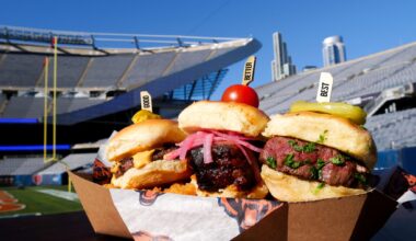 New concession item at Soldier Field: the "Good. Better. Best. Slider Trio"