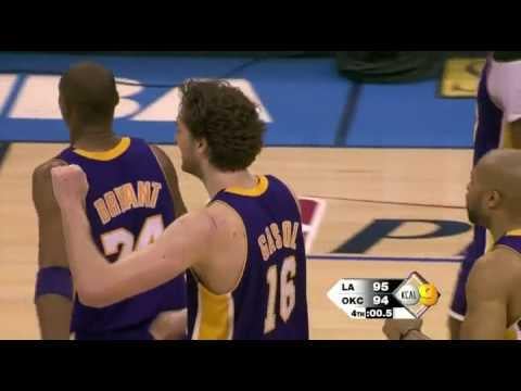Pau Gasol game-winning tip-in to eliminate Thunder