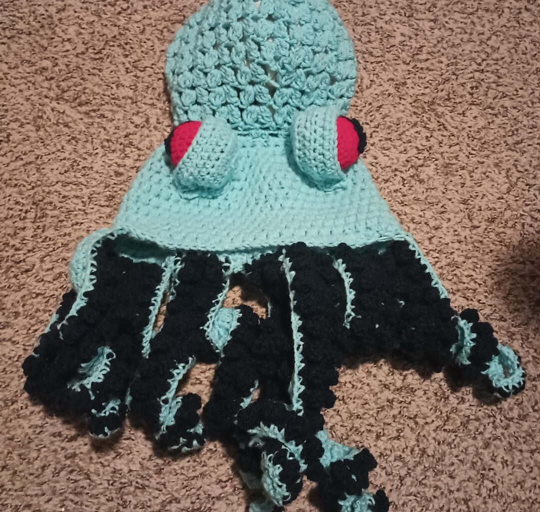 More Kraken fiber art
