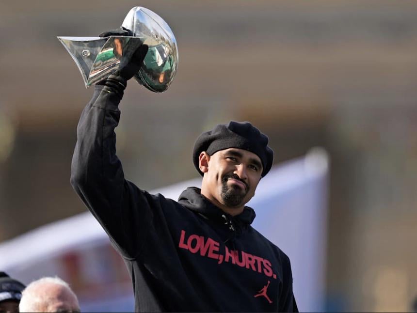 “Success isn't built off of approval. It's built off of endurance, it's built off of strength. You can't lose if you don't quit. And in Philly, we don't quit.” - Jalen Hurts, Super Bowl Parade Speech