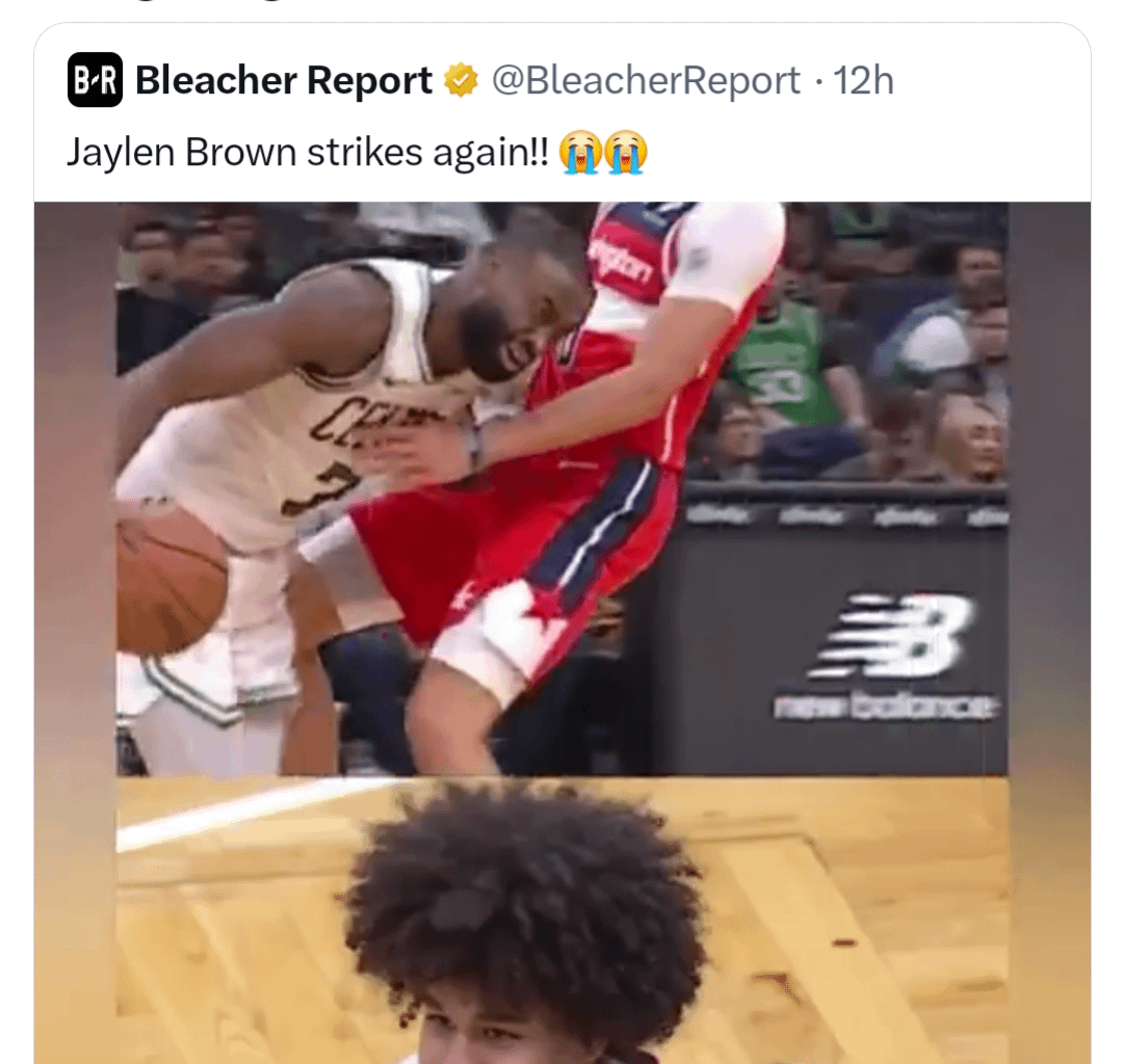 Jaylen Brown's response to last night's hairline incident