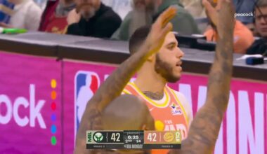 [Highlight] Lonzo almost catches everyone off guard with his last second pass