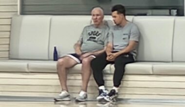 Pop spotting at today's shoot around