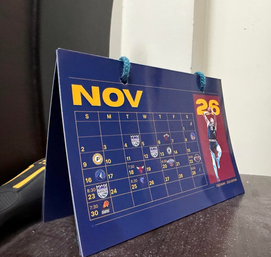 Made this Nuggets schedule calender