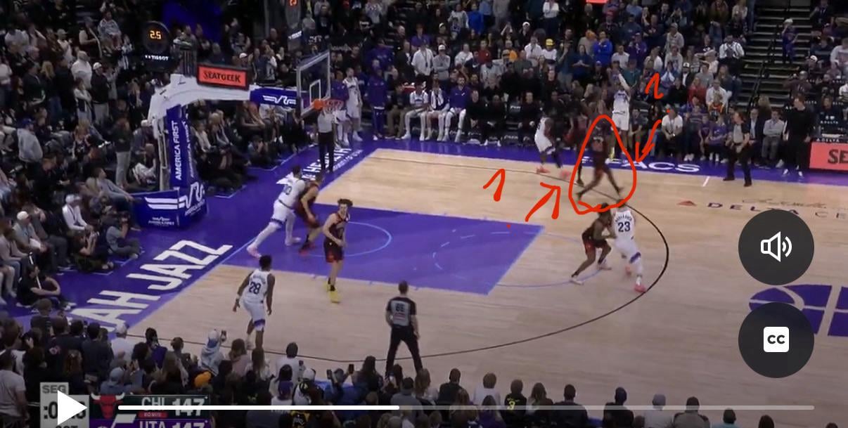 Patrick Williams no effort shot contest (what’s he doing)