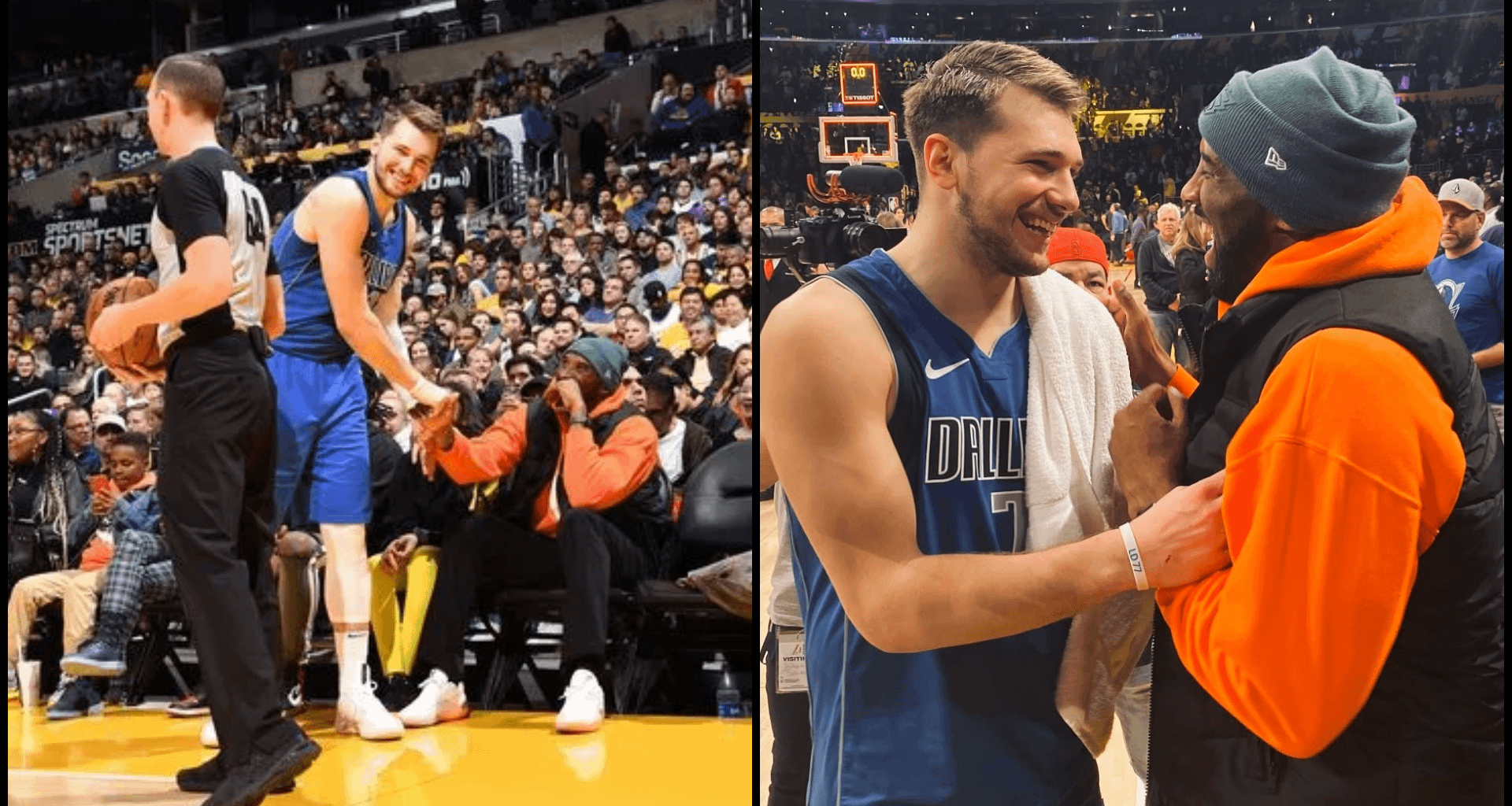 Klay Thompson: "The first thing I told Luka when we met, I was like 'I knew you were gonna be special.' Because he brought Kobe out of the house to go watch him play. That was a cool moment."