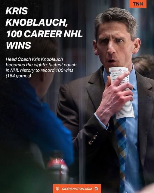 Congratulations to Kris Knoblauch, who reached his 100th win behind the bench.