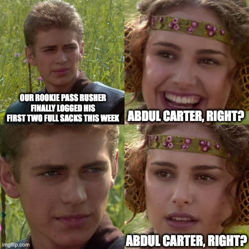 Props to Darius, he's starting to flash.