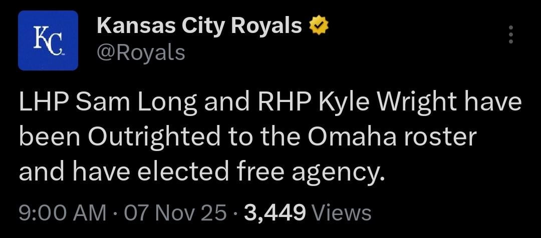 Sam Long and Kyle Wright have elected free agency