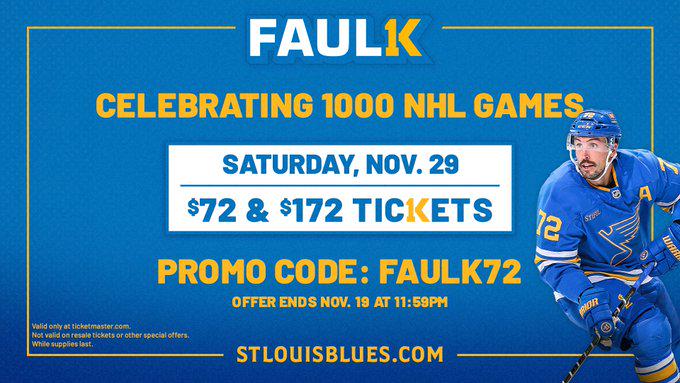 Faulk 1K Celebration - Stl Blues X post