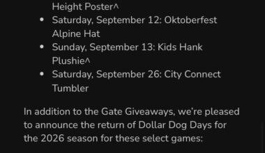 2026 promotional schedule is out