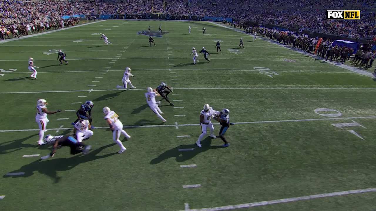 If he continues to make plays like this, we are not drafting a QB next draft and Kellen will build around him for the future: "Tyler Shough evades multiple sacks on 52-yard pass to Juwan Johnson | Saints-Panthers Highlights | 2025 NFL Week 10"