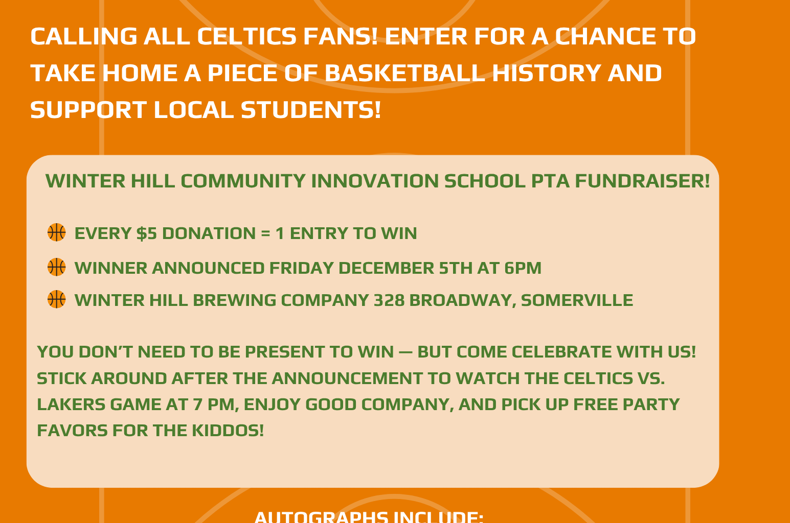 Signed ball - Raffle