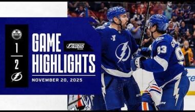 Oilers vs. Lightning | Lightning Radio Highlights | November 20, 2025