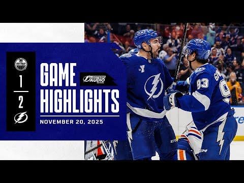 Oilers vs. Lightning | Lightning Radio Highlights | November 20, 2025