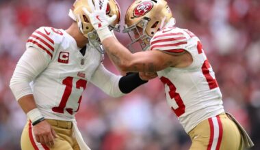 Christian McCaffrey pays Brock Purdy ‘huge compliment’ as he surpasses Patrick Mahomes