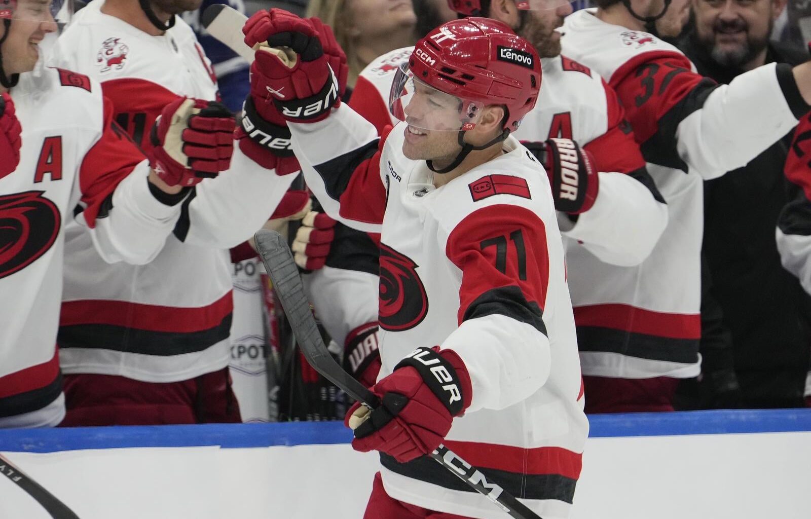 'That's One You Can Really Circle And Build Off Of': Rod Brind'Amour, Taylor Hall, Seth Jarvis On Comeback Win In Toronto