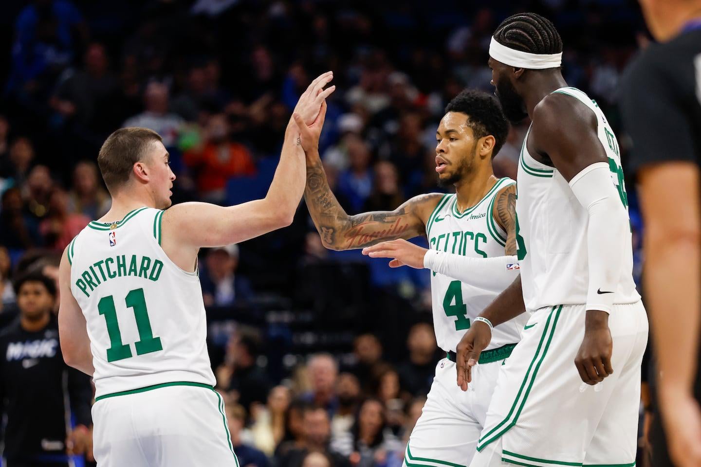 Jordan Walsh didn’t think he was getting the ball. When he did, he delivered to help Celtics hold off Magic.
