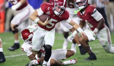 College Football Playoff rankings predictions: How far will Alabama fall in Tuesday’s Top 25?