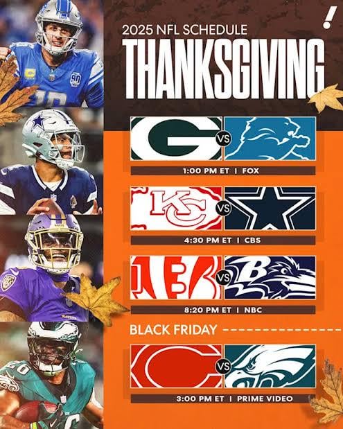 Official - Thanksgiving Football - Watch Along Thread