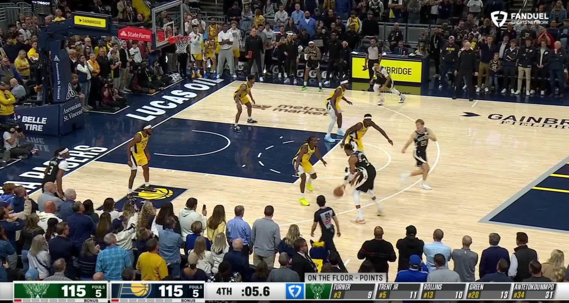 [Highlight] Fadeaway from midrange by Giannis wins the game!