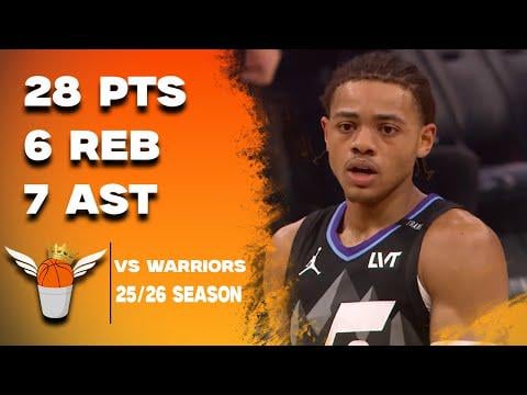Keyonte George 28 Points/7 Assists vs Warriors Full Highlights! (11/24/2025)