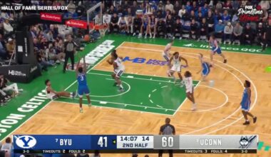 Top 3 Draft Prospect AJ Dybantsa (Freshman, 6'9'' Forward, BYU) vs #3 Ranked UCONN - 25 PTS, 6 REB, 2 STL (57% FG, 67% 3P 70% FT)