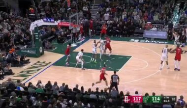 [Highlight] Sengun gets past Giannis and Turner for the dagger and-one layup