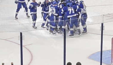 Took this video at the end of the game