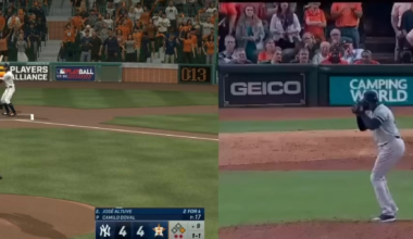Accidentally recreated altuve's game 6 walk off in MLB the show franchise! Made a comparison video of mine vs the IRL one