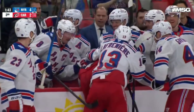 Hit the empty net, get roughed up by the bench