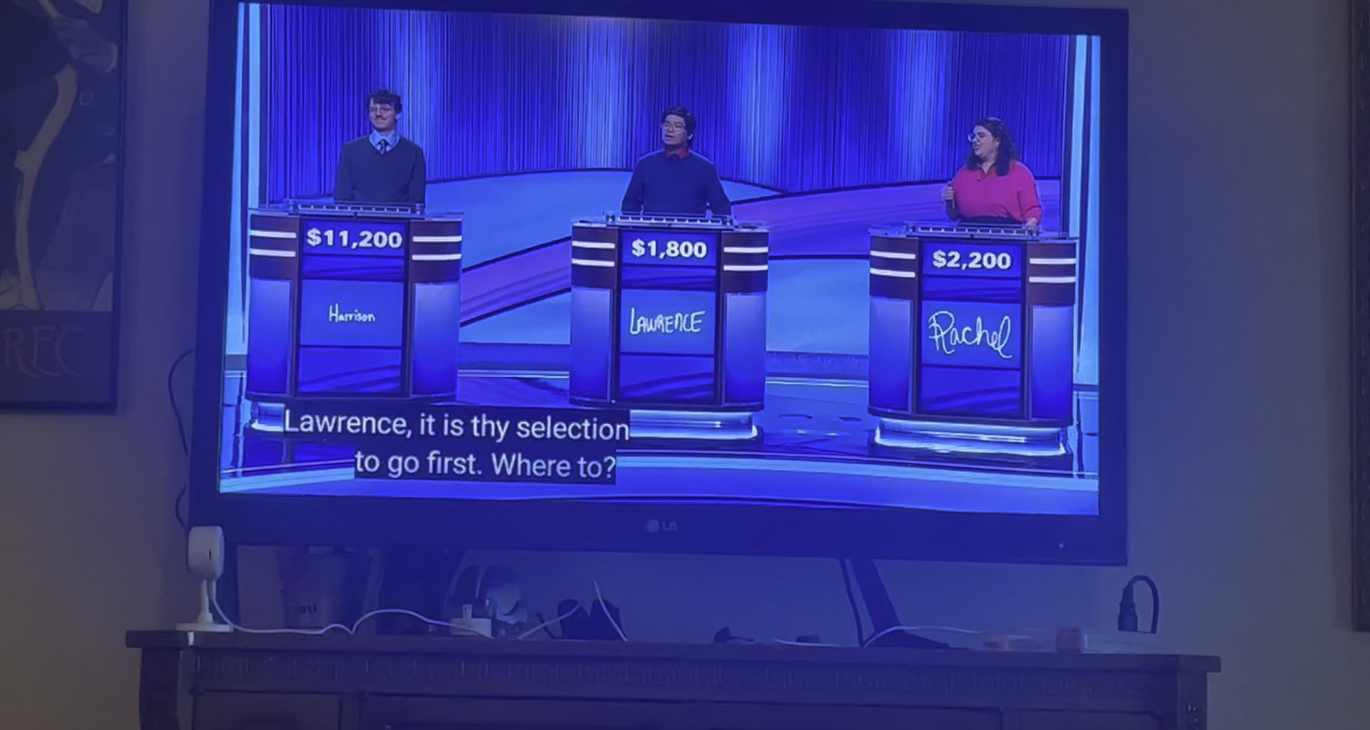 Did anybody catch Jeopardy last night?