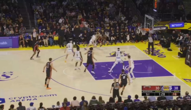 Austin reaves lob to bronny