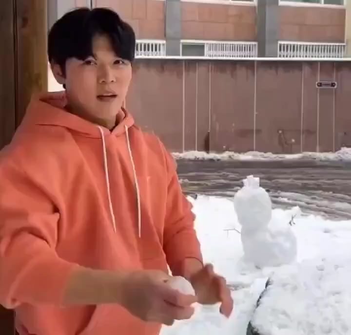 This is why you do not get into a snowball fight with a baseball player