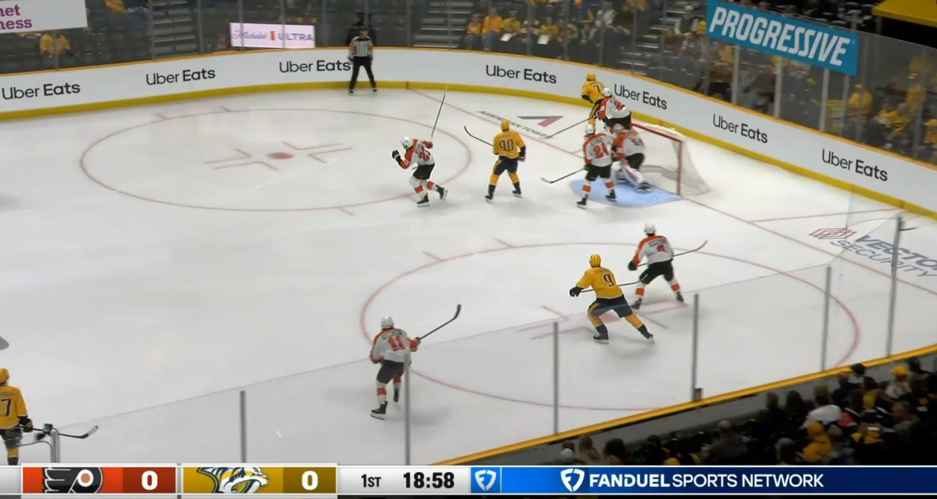 Forsberg scores 1:44 into the game