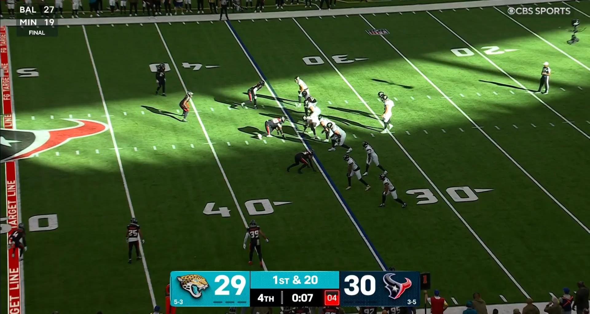 WAJ WITH THE SACK. RANKINS CALLS GAME. HOUSTON WINS.