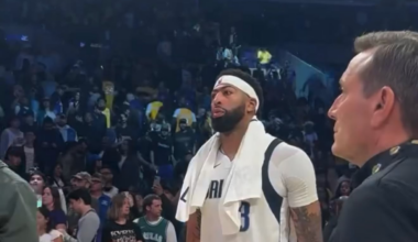 Rui and AD postgame hug 🥲