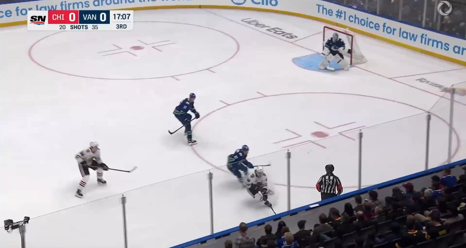 Tyler Bertuzzi finally breaks the 0-0 game with his 4th goal of the season