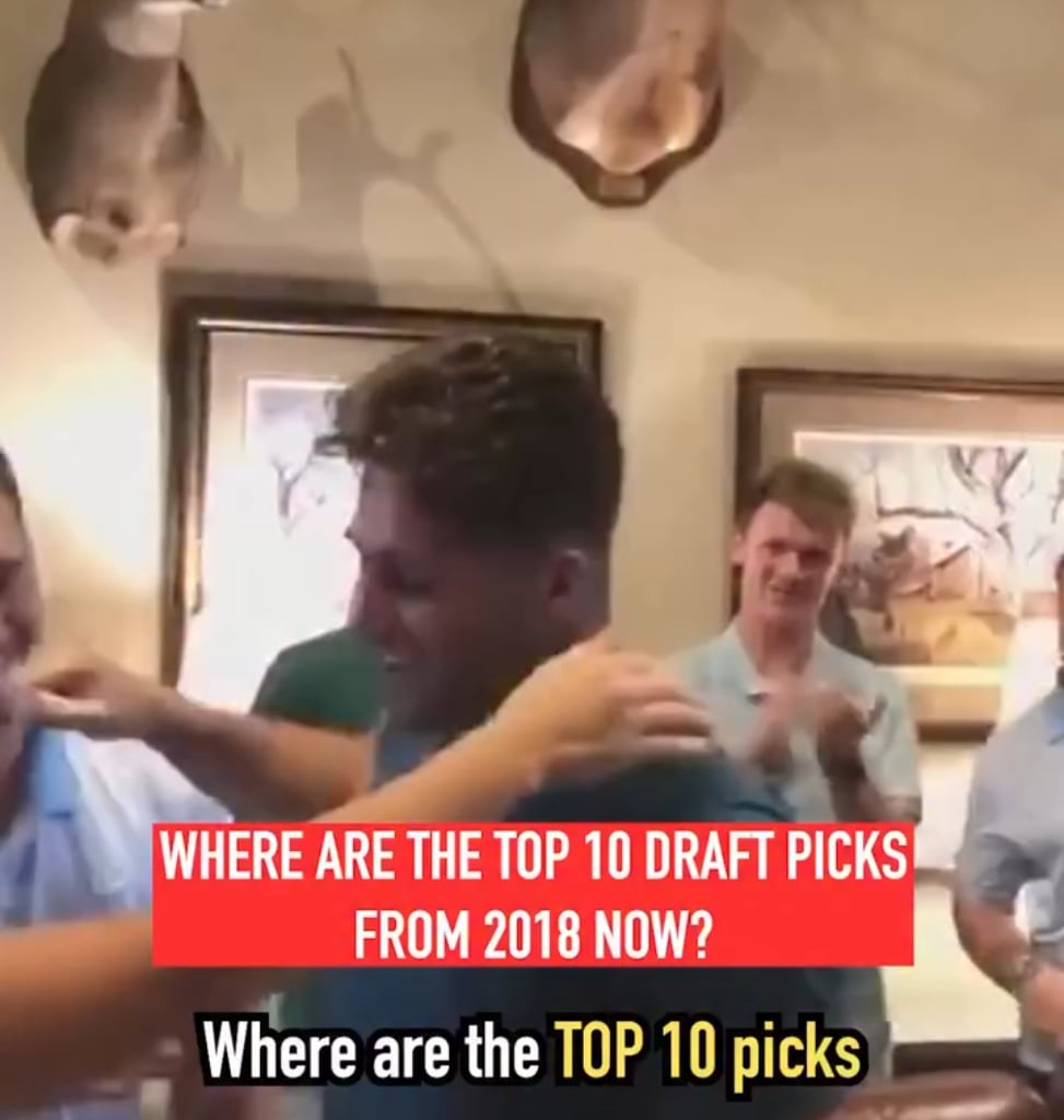Where are the top 10 picks from 2018?