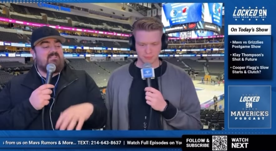 Martin catching strays on Locked On Mavs 😂