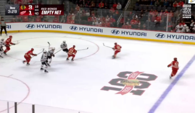 Andre Burakovsky scores the empty-netter for his 7th goal of the season.  Another assist for Connor Bedard gives him the league lead in points