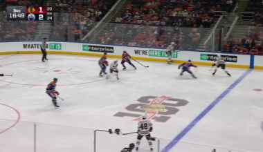 Andre Burakovsky ties the game 2-2 off Levshunov’s rebound. Heck of a play by Ryan Greene to win a puck battle behind the Oilers net to make it all happen